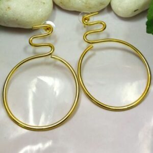 Brass Handmade Gold Plated Earring