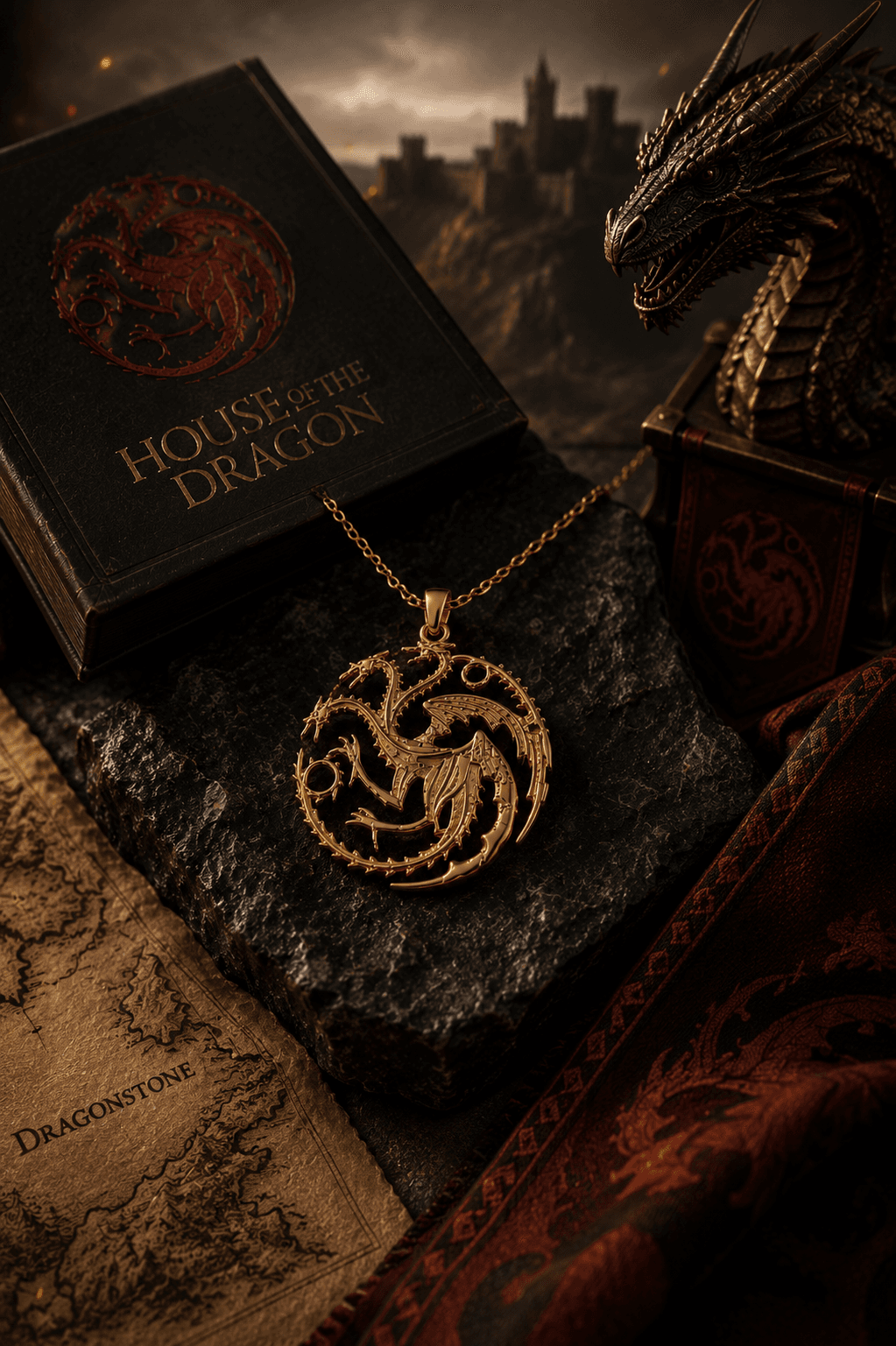 Target Keyword: Targaryen Dragon Necklace)