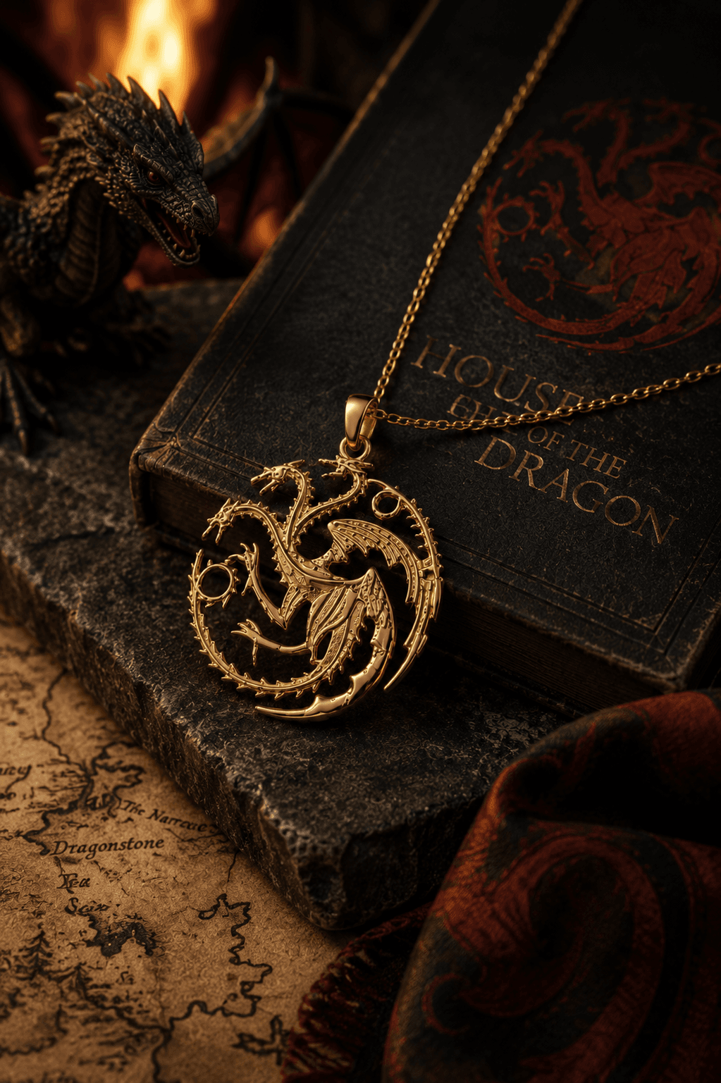 Target Keyword: Targaryen Dragon Necklace)